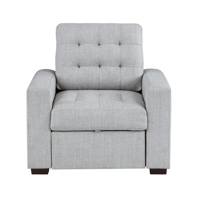 9916GY-1 - Chair with Pull-out Ottoman image