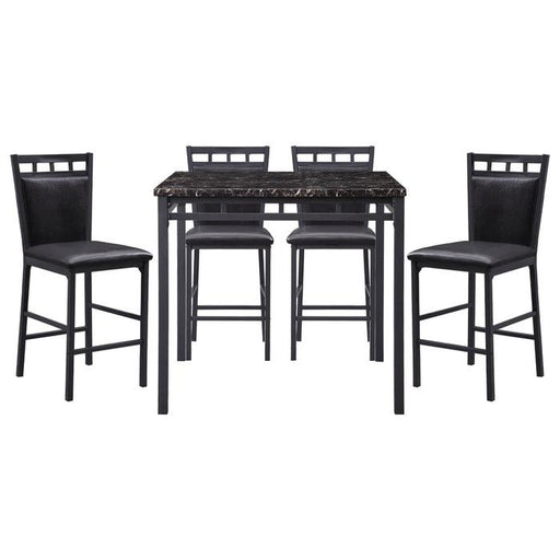 5275-36 - 5-Piece Pack Counter Height Set, Faux Marble Top image
