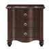 Meghan 3-Drawer Nightstand in Espresso image