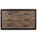 Miter Dresser in Rustin Mahogany & Dark Ebony 1762-5 image