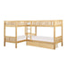 B2043CN-1T - (4) Corner Bunk Bed with Storage Boxes image