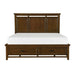 Frazier Queen Upholstered Storage Platform Bed in Dark Cherry 1649-1 image