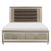 Loudon King Platform with Storage Bed in Champagne Metallic 1515K-1EK image
